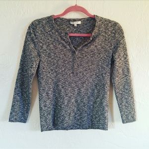 Madewell Grey Button Down Sweater